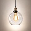 Emitto Ceiling Pendant Light Retro Industrial Glass LampShade Adjustable Cable