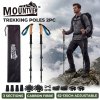 Mountview Trekking Poles Carbon Fibe Lightweight Hiking Sticks 2PC Black