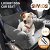 Skylos Pet Car Booster Seat Dog Protector Portable Bed Removable Dark Grey M
