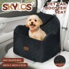 Skylos Dog Booster Car Seat Portable Pet Puppy Travel Carrier Bed Basket Black