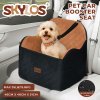 Skylos Dog Booster Car Seat Portable Pet Puppy Travel Carrier Bed Basket Brown