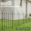 Mountview Garden Fence 10pc Metal Dog Fence Picket Fence Black Steel