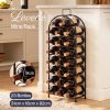 Levede Wine Rack 23 Bottles Freestanding Storage Organiser Stand Home Black