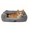 Skylos Large Dog Bed Pet Cave Bed Article Fleece Soft Washable Removable Blanket