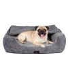 Skylos Dog Bed Cat Bed Cave Pet Bed Removable Blanket Washable Anti-anxiety 63cm
