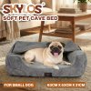Skylos Dog Bed Cat Bed Cave Pet Bed Removable Blanket Washable Anti-anxiety 63cm