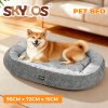 Skylos Pet Bed Large Washable Plush Orthopedic Pet Sofa Cushion Mat Soft Indoor