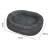 Skylos Orthopedic Plush Dog Bed Soft Washable Pet Bed Grey Cosy Cushion M Size