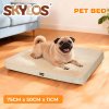 Skylos Dog Bed Washable Pet Cushion Cage Mattress Crate Mat Non Slip Soft Fleece