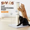 Skylos 51cm Cat Scratching Post Strong Natural Sisal Heavy Duty Base with Ball