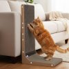 Skylos 68cm High L Shaped Cat Scratching Board with Ball Toy Wall Furniture