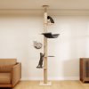Skylos Floor to Ceiling Cat Tree Adjustable Height 206-300cm 6-Tier Cat Tower