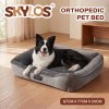 Skylos Orthopedic Dog Bed Large Soft Arctic Velvet Pet Bed Mattress Anti-Slip XL