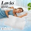 Lavio Ergonomic Neck Pillow Memory Foam for Sleep Well Breathable Washable Cover