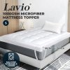 Lavio Mattress Topper Single 10CM Deep Washable Thick Soft Microfibre with Strap