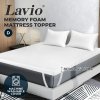 Memory Foam Mattress Topper Double Bamboo Cooling Gel Support Comfort Balanced