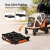 Skylos Dog Stroller Pet Pram Foldable Shock Absorbing Wheels Outdoor Orange