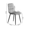 Levede Padded Dining Chairs Faux Leather for Kitchen Home Office - Set of 4