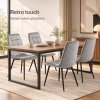 Levede Padded Dining Chairs Faux Leather for Kitchen Home Office - Set of 4
