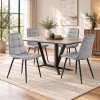 Levede Padded Dining Chairs Faux Leather for Kitchen Home Office - Set of 4