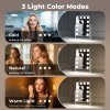 Emitto LED Hollywood Makeup Vanity Mirror Dimmable 3 Colour Lights 31x47cm