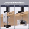 Levede Laptop Desk For? Adjustable Riser With Rotatable Monitor Mount Black