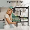 TOQUE Dish Drainer Rack Over the Sink Dish Drying Rack