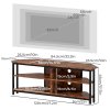 Levede Wooden TV Cabinet with RGB LED Light 120cm TV Stand Storage Unit Max 55