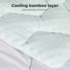 Lavio Mattress Topper Pillowtop Memory Foam Bamboo Cover Bed Protector Double