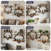 Levede Floating Shelves Hanging Rustic Brown Stylish Wall Storage 2 Set