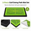 Centra Golf Mat Swing Path Feedback Anti Slip Rubber Base Indoor Practice Green