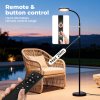 Emitto LED Floor Lamp Dimmable Standard Reading Light Remote Adjustable Angle
