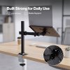 Levede Laptop Desk For? Adjustable Riser With Rotatable Monitor Mount Black