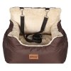 Skylos Dog Car Seat for Small Dogs & Cats Cosy Pet Travel Bed with Safety Leash