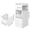 Levede Bedside Tables Modern Nightstand White Storage Drawer Shelf for Bedroom