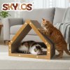 Skylos Cat Scratching Board House Corrugated Cardboard Cat Scratcher Indoor