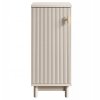 Levede Slim Bathroom Cabinet Tall Fluted Storage Cupboard Adjustable Shelf Cream