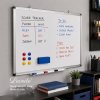 Levede Magnetic Whiteboard Adjustable Wall Mounted Dry Erase Office,White