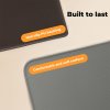 Marlow Kitchen Mat 2Pcs Non Slip Woven Rubber Floor Mat Absorbent Runner Grey