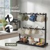 Levede Mug Holder Stand Countertop Coffee Cup Rack Storage Organiser 16 Hooks