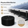 Mountview Bird Proofing Mesh Set PVC 60 Fixing Clips 30m for Solar Panel Black