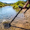 Traderight Metal Detector For Adults 5 Mode DSP LCD Gold IP68 Waterproof Black