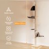 Skylos Floor to Ceiling Cat Tree Adjustable Height 206-300cm 6-Tier Cat Tower