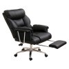 Executive Office Chair Heavy Duty Wide Spring Cushion Recliner Footrest 150kg