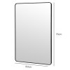 Yezi Wall Mirror 50x75cm Bathroom Bedroom Hallway Vanity Mirror Tempered Glass