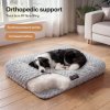SKYLOS Large Dog Bed Plush Soft Rose Velvet Non-Slip Pet Crate Keneel Mat 3XL