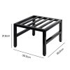 Levede Plant Stand Outdoor 3 Piece Set Carbon Steel Patio Garden Decor Black