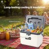 Mountview Cool Box 6L Portable Cooler Food Drinks Camping Beach Picnic White