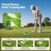 Centra Golf Mat Swing Path Feedback Anti Slip Rubber Base Indoor Practice Green