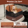 Skylos Dog Booster Car Seat Portable Pet Puppy Travel Carrier Bed Basket Brown